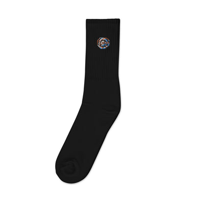 Miami Swirl Embroidered socks