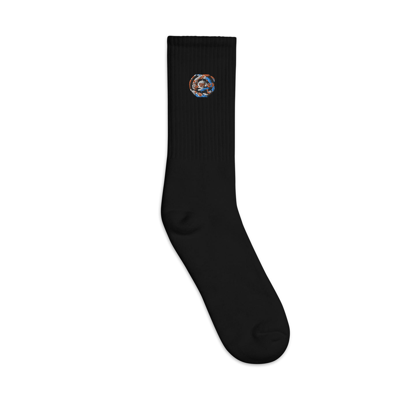 Miami Swirl Embroidered socks