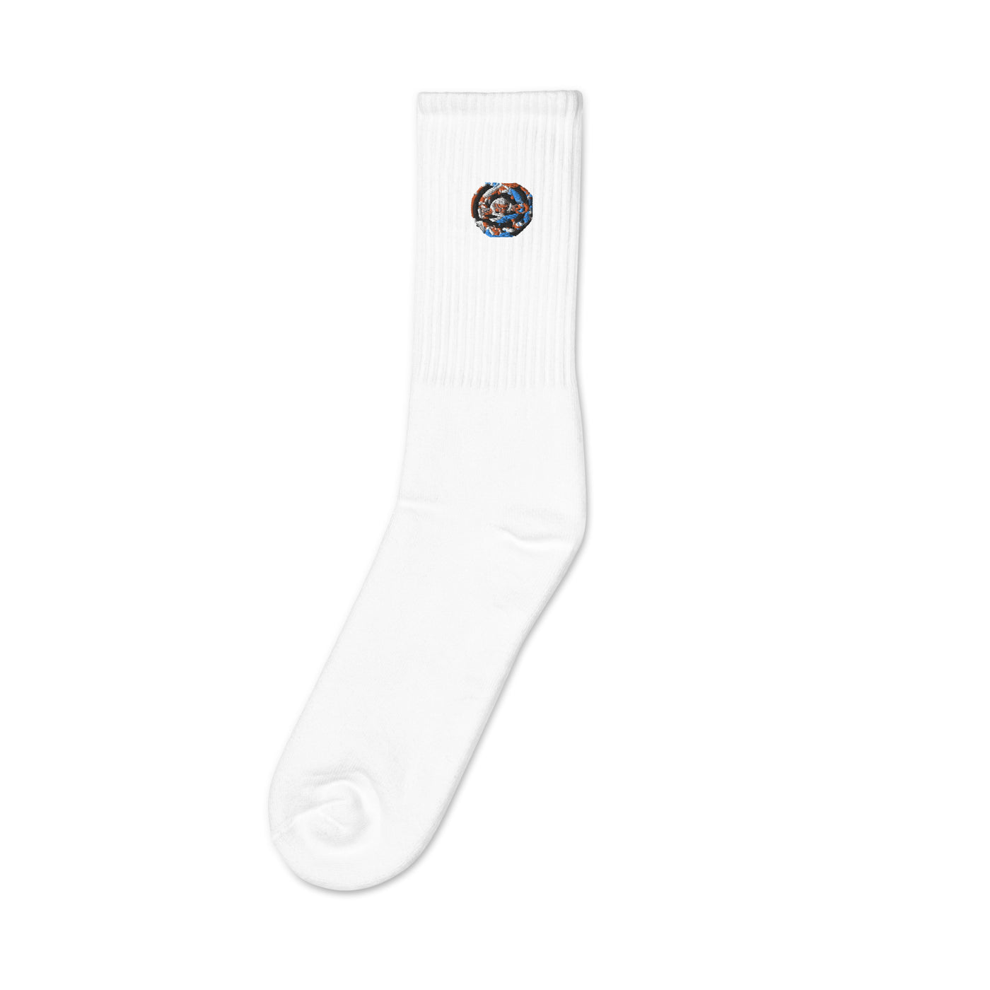 Miami Swirl Embroidered socks