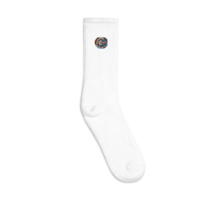 Miami Swirl Embroidered socks